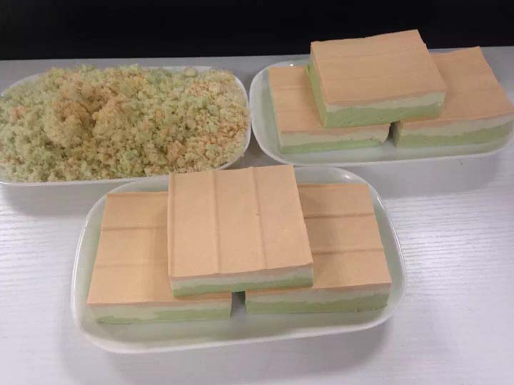 fabrication de tofu coloré