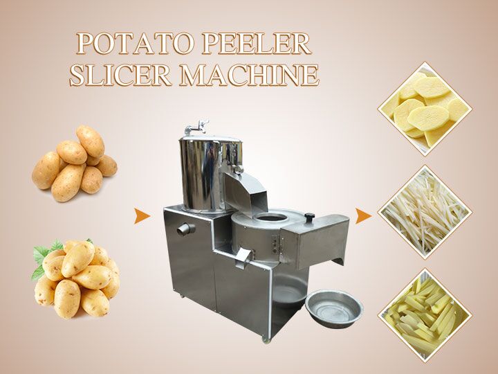 patates soyma ve dilimleme makinesi