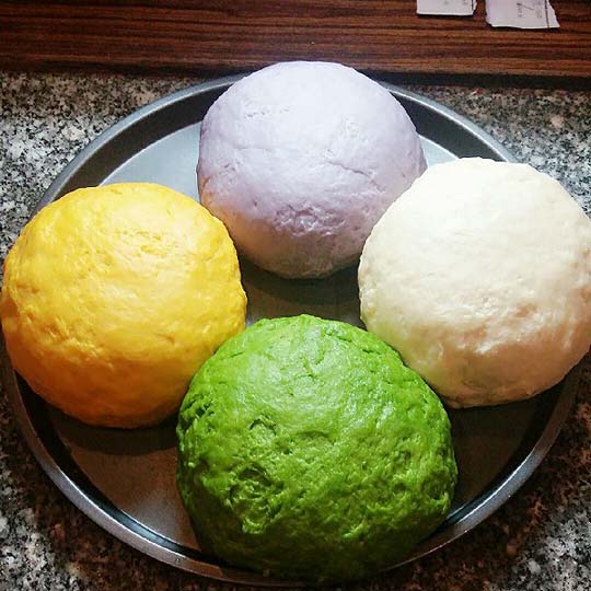 Colorful dough