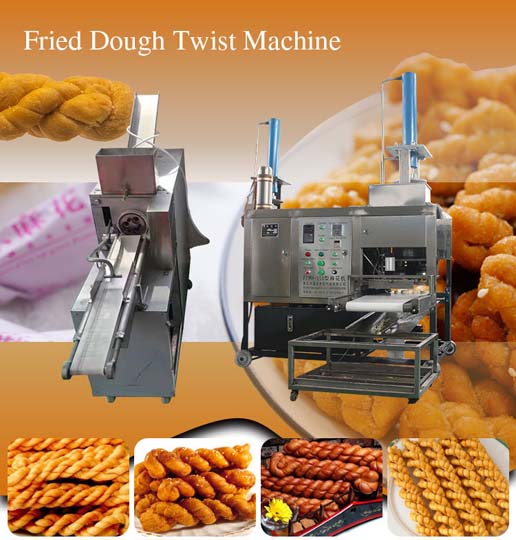 máquina de torsión de masa frita