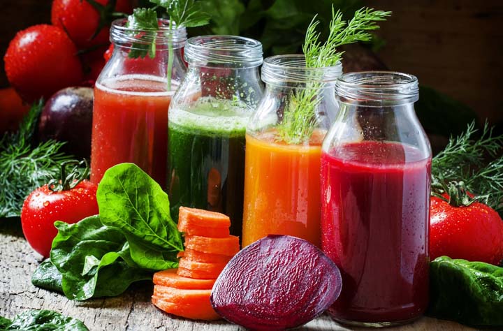 果物と野菜のジュース