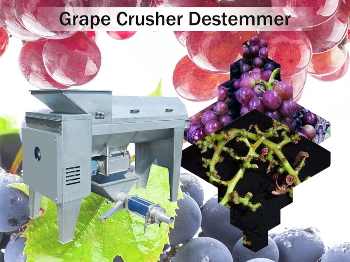 Machine de broyeur d'égrappoir de raisin