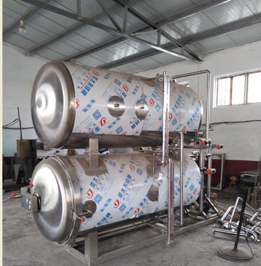 food sterilizing machine with two tanks