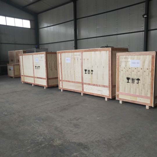packing and shipping of the yogurt processing machines