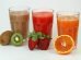 Different kinds of fruit juices made by electric juicer machine