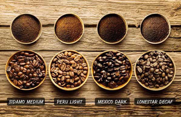 コーヒー豆の焙煎工程