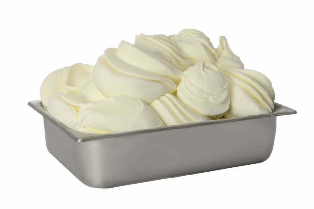 ハードアイスクリーム冷凍庫で作られた新鮮なハードアイスクリーム