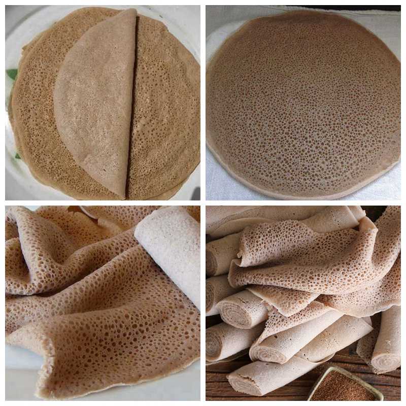 Injera (bánh mì dẹt) của Ethiopia do nhà sản xuất Injera sản xuất