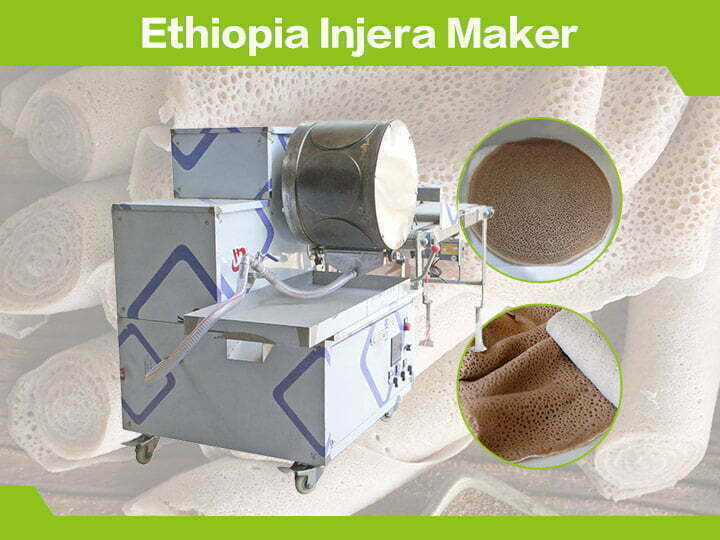 Etiyopya'da Taizy injera yapma makinesi
