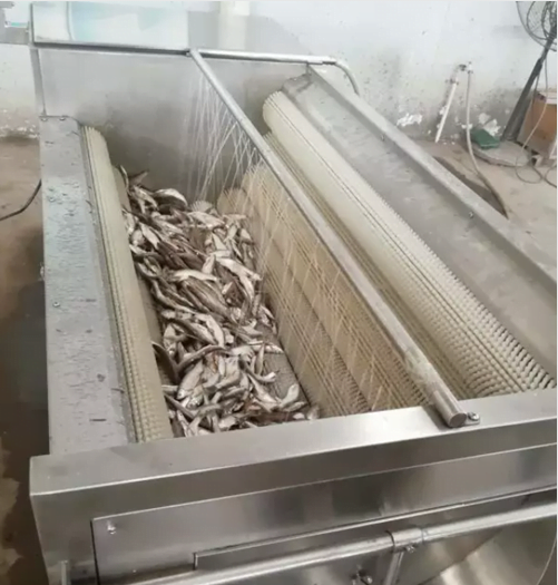 descamación de pescado a máquina