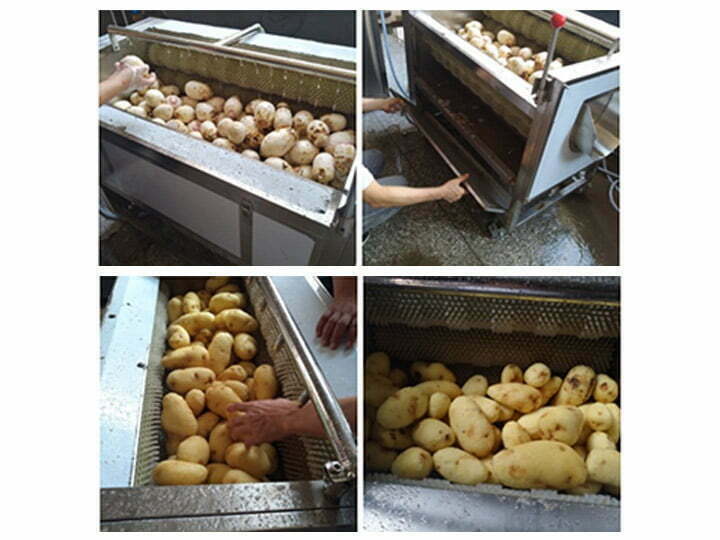tatlı patates soyucunun çalışma detayları