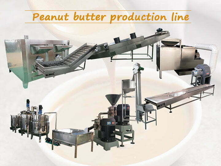 Ligne de production automatique de beurre de cacahuète