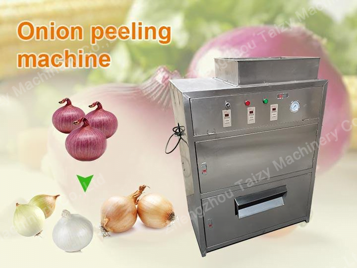 Onion peeling machine