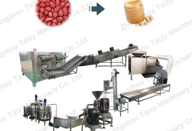 Complete peanut butter production line
