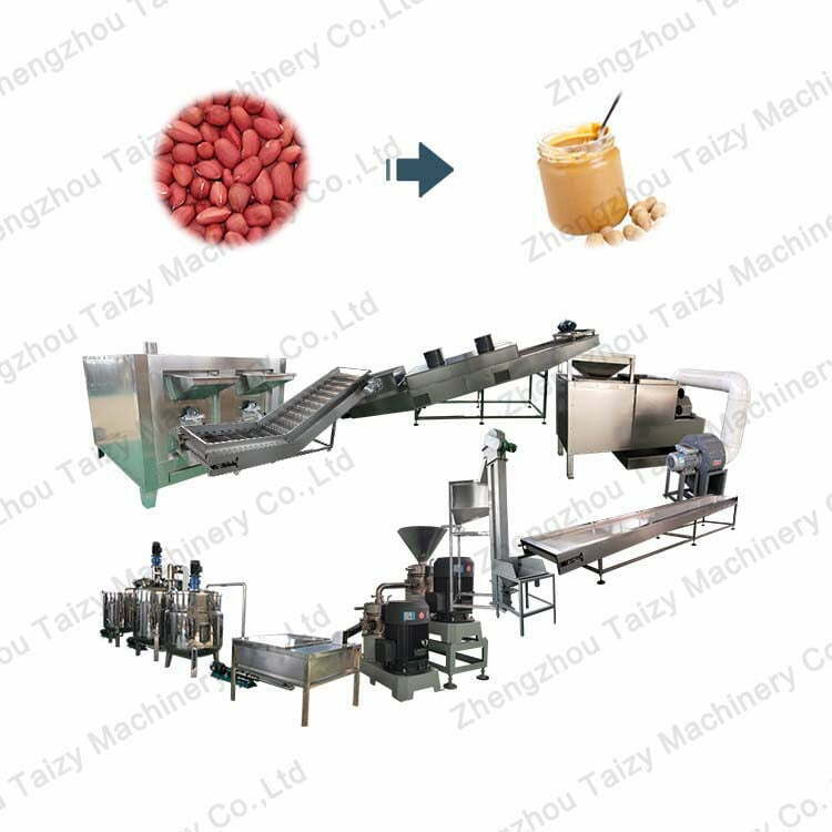 Komplette Produktionslinie für Erdnussbutter
