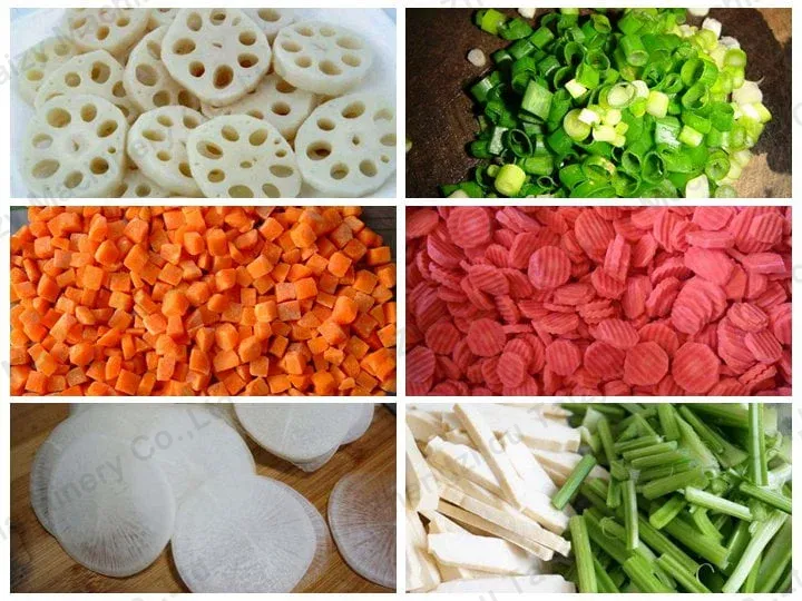 légumes coupés